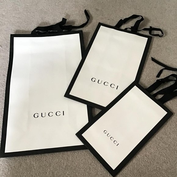 Authentic Gucci carrier bags x 3 - Picture 6 of 8